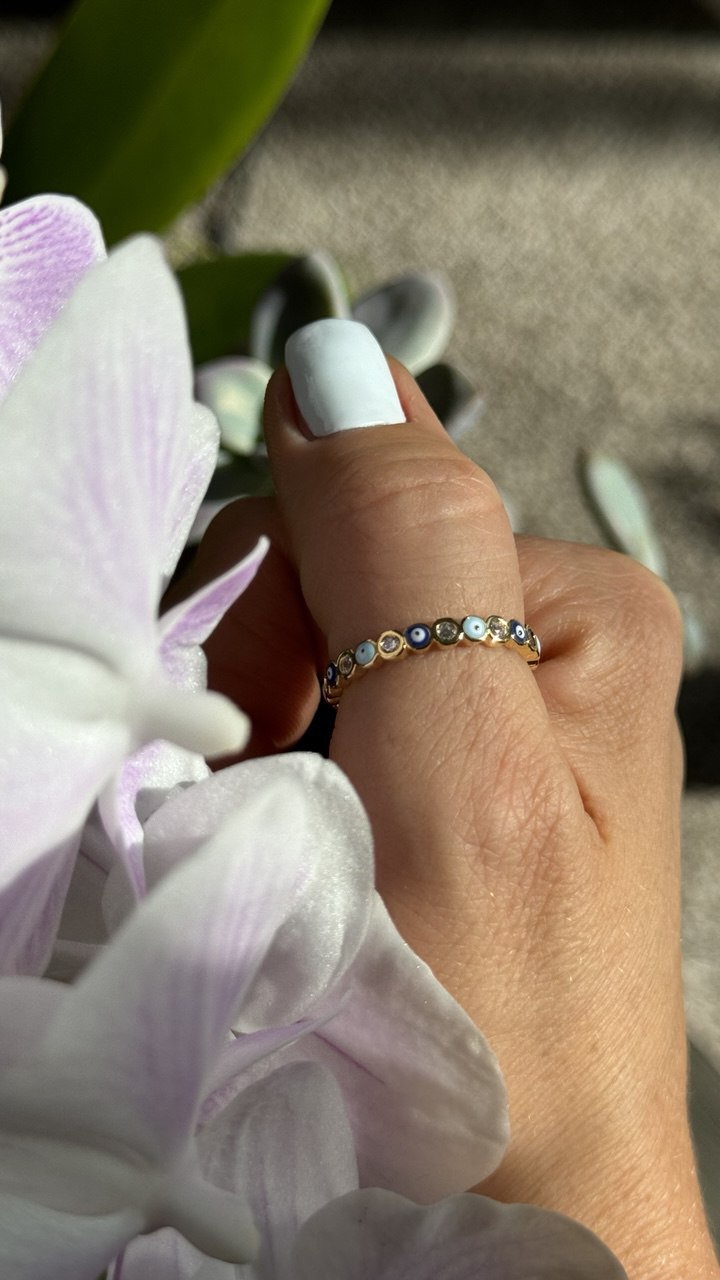Bohemia Lucky Turkish Blue Evil Eye Rings